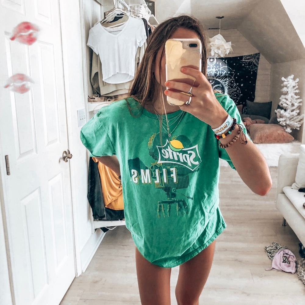 ★green sprite tee shirt★